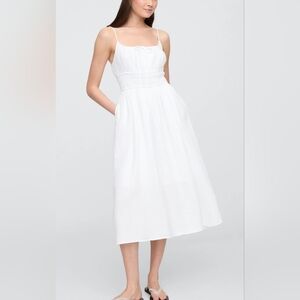 Gap Gauze Tie-Front Maxi Dress